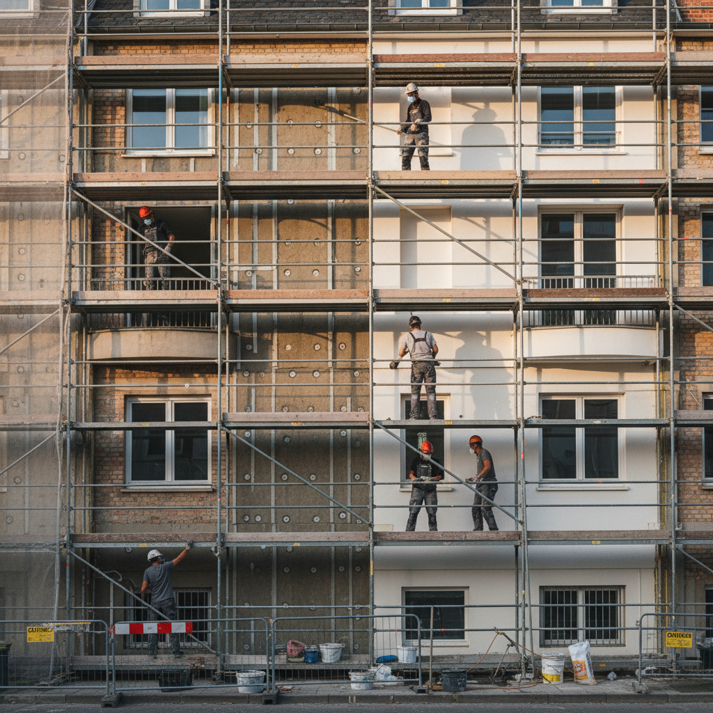 Fassadensanierung mit Dämmung